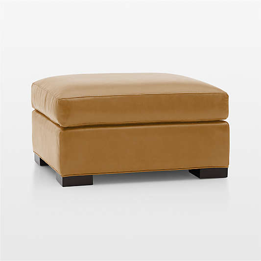 Axis 32" Leather Ottoman