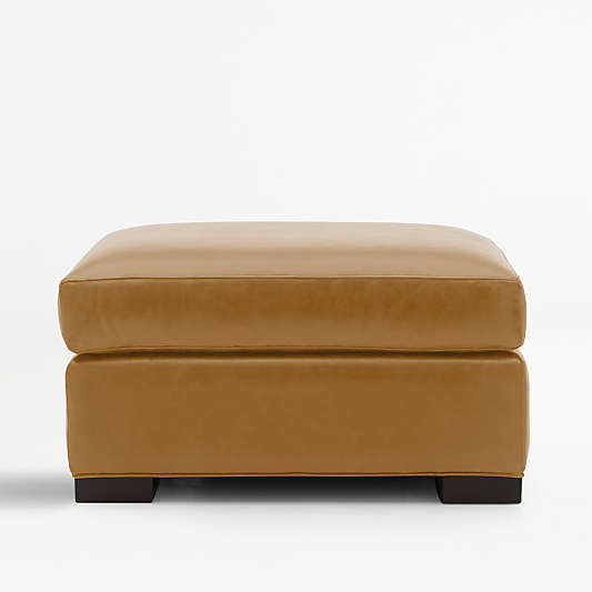 Axis Leather Ottoman