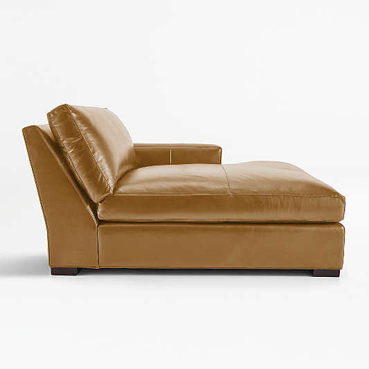 Axis Leather Right-Arm Extra Wide Chaise Lounge