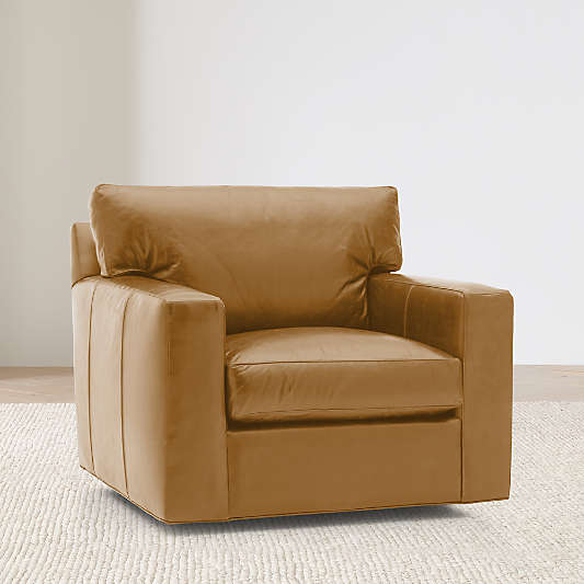 Axis 40" Leather Swivel Chair
