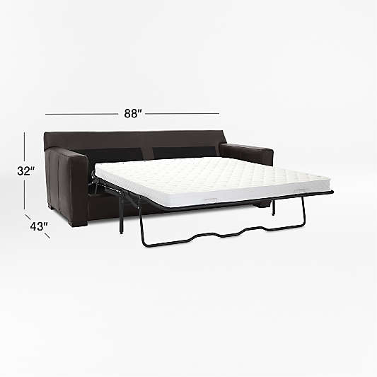 Axis Leather Sleeper Sofa (58"-88")