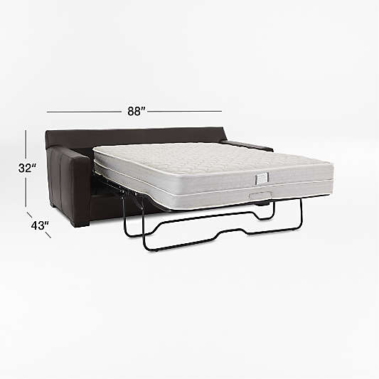 Axis Leather Sleeper Sofa (58"-88")