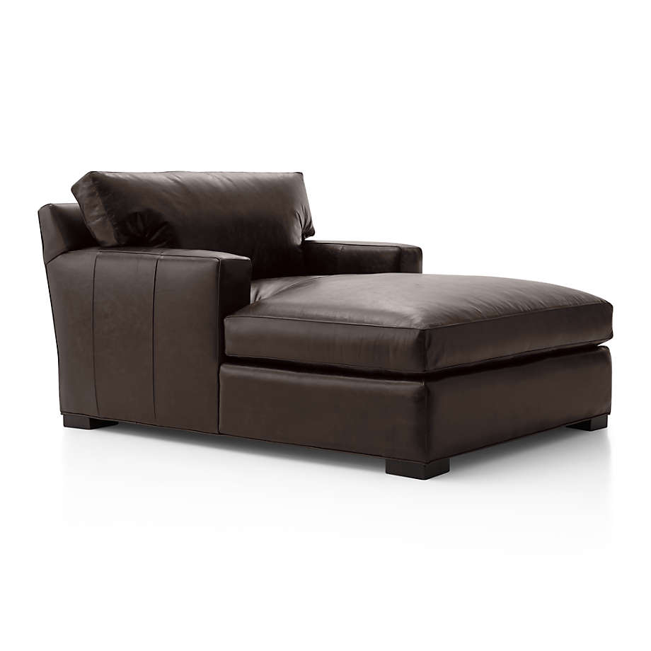 Axis Leather Chaise Lounge Crate Barrel Canada