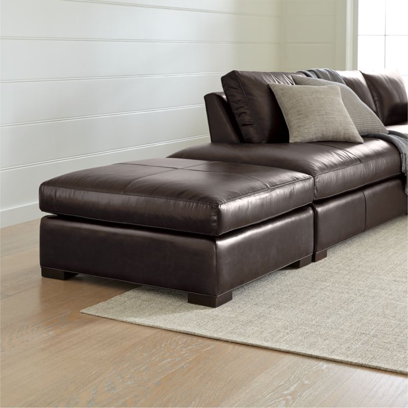 Axis Leather Square Cocktail Ottoman - image 3 of 6