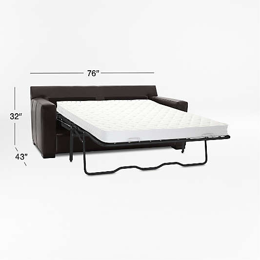Axis Leather Sleeper Sofa (58"-88")
