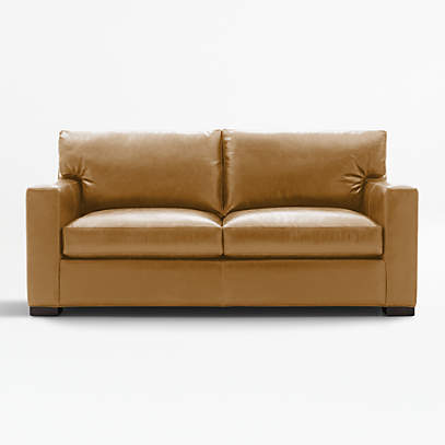 Leather full outlet sleeper sofa