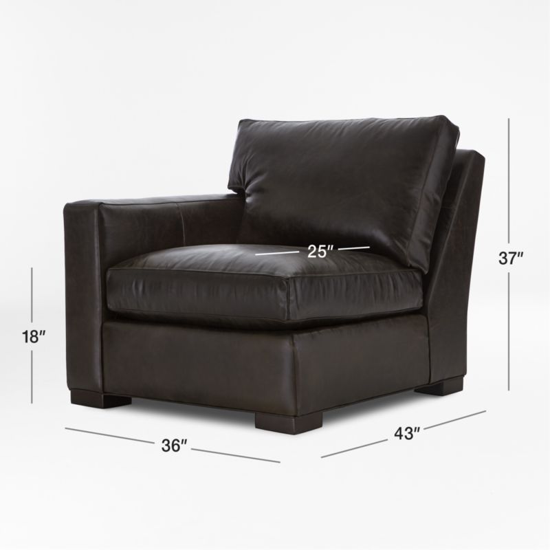 View Axis Leather Left Arm Sectional Chair - image 2 of 6