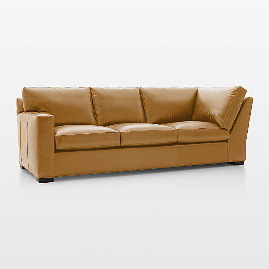 Axis Leather Left Arm Corner Sofa