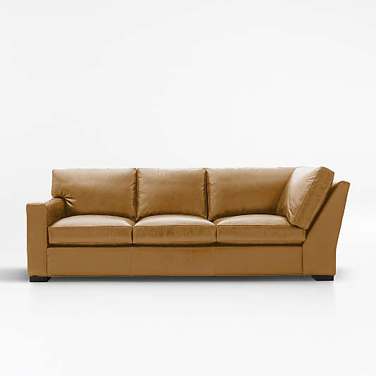 Axis Leather Left Arm Corner Sofa