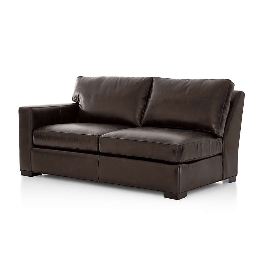 Axis Leather Left Arm Full Sleeper Sofa