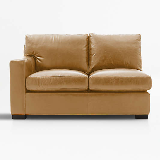 Axis Leather Left Arm Loveseat