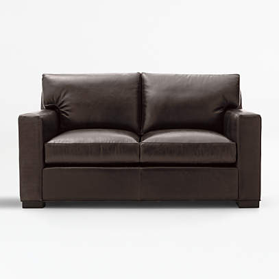 Axis Brown Leather Loveseat Reviews, Leather Couch Loveseat