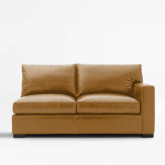 Axis Leather Right Arm Apartment Sofa