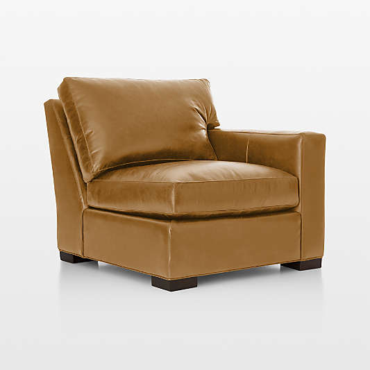 Axis Leather Right-Arm Chair Sectional Piece