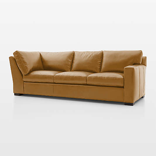 Axis Leather Right Arm Corner Sofa