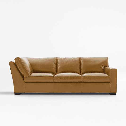 Axis Leather Right Arm Corner Sofa