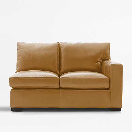 Axis Leather Right Arm Loveseat