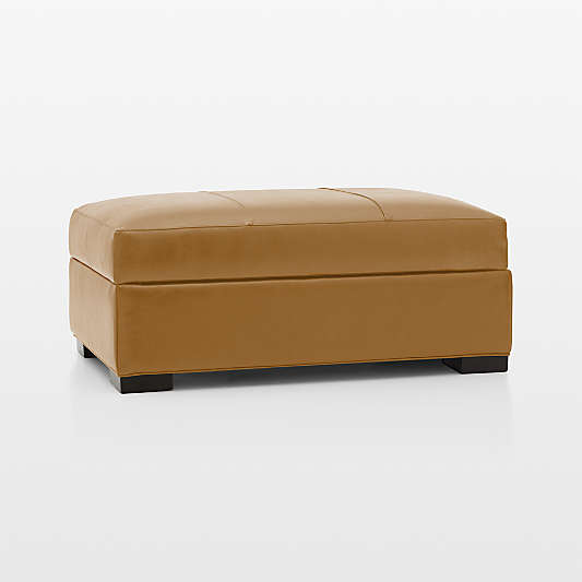 Axis 44" Leather Ottoman and a Half