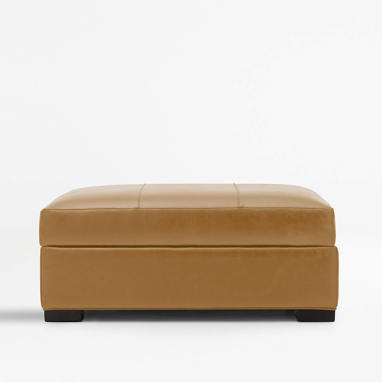 Axis Leather Storage Ottoman + Reviews Crate & Barrel