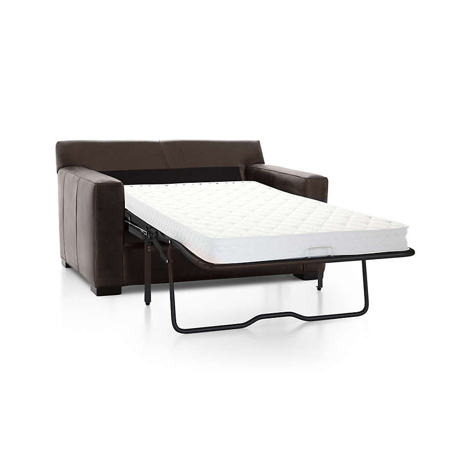 Leather on sale twin sleeper