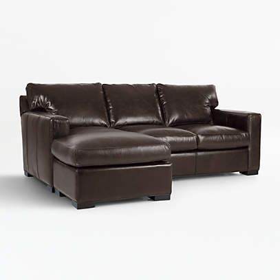 Axis Queen Sleeper Sofa With Chaise, Leather Sectional Sleeper Sofa Queen