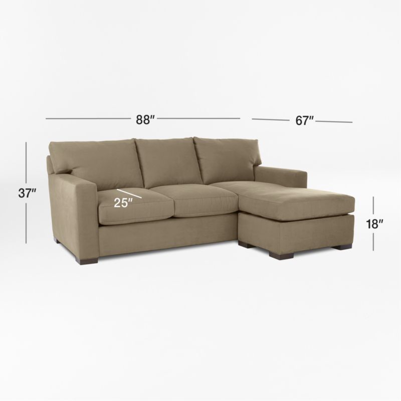 View Axis 3-Seat Reversible Chaise Sofa - image 2 of 12