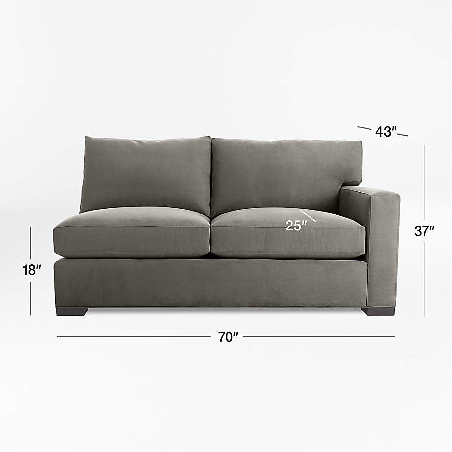 Crate and barrel online axis ii couch