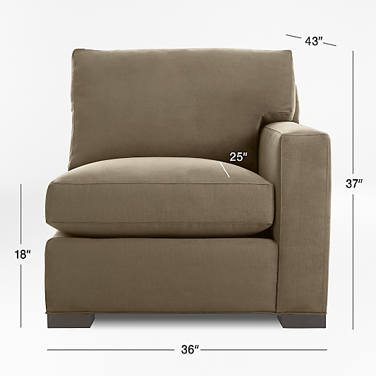 Axis Right-Arm Chair Sectional Piece