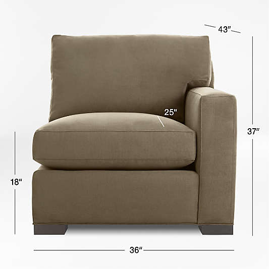 Axis Right-Arm Chair Sectional Piece