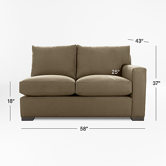 Axis Right-Arm Loveseat Sectional Piece
