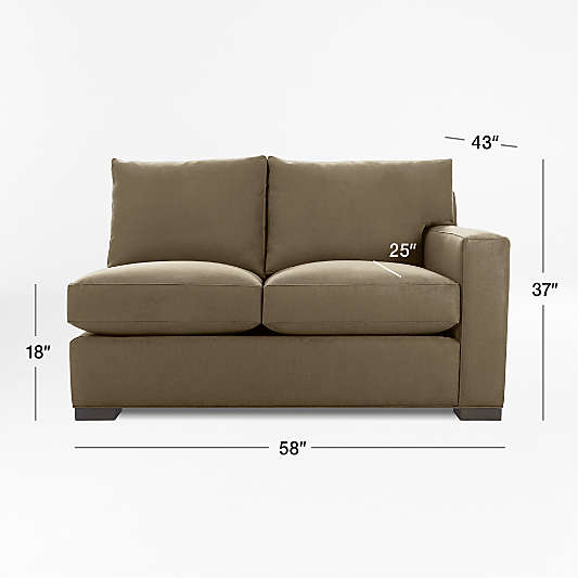 Axis Right-Arm Loveseat Sectional Piece