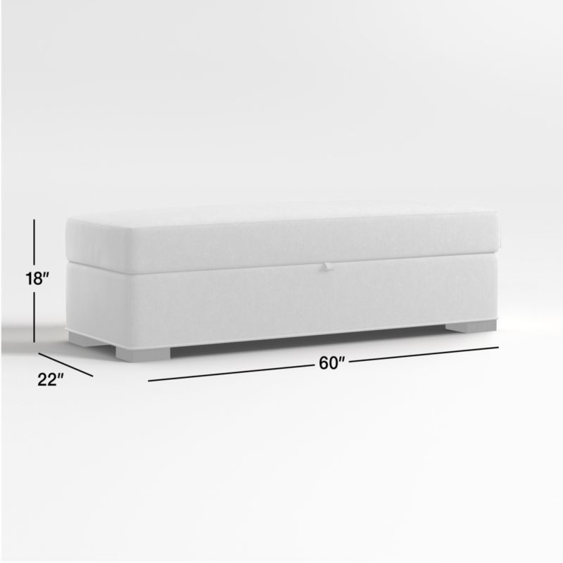 View Axis 60" Storage Bench - image 3 of 6