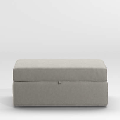 Axis Storage Ottoman With Tray And, Storage Ottoman With Casters