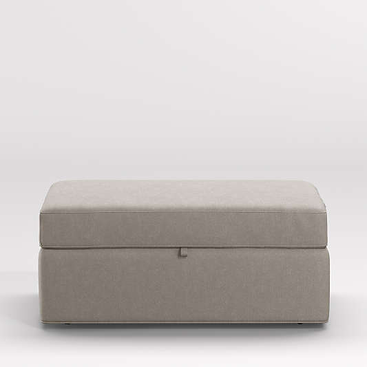 Axis Storage Ottoman with Tray and Casters