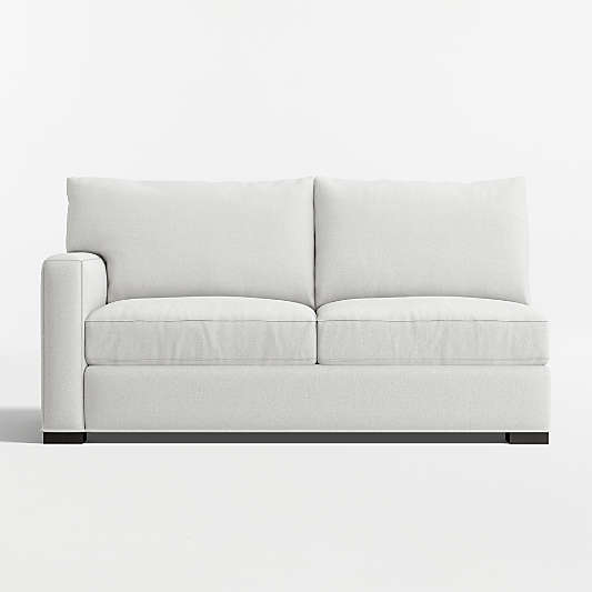 Axis Left-Arm Full Sleeper Sofa Sectional Piece with Air Mattress