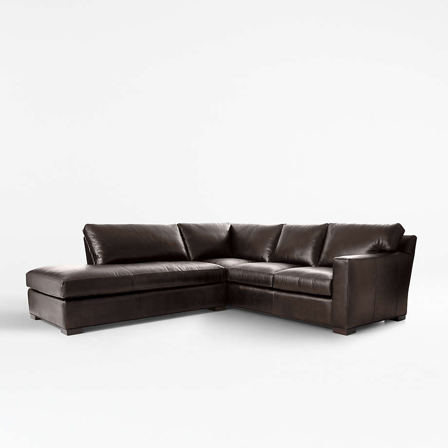 Axis 2Piece Leather Sectional Crate & Barrel