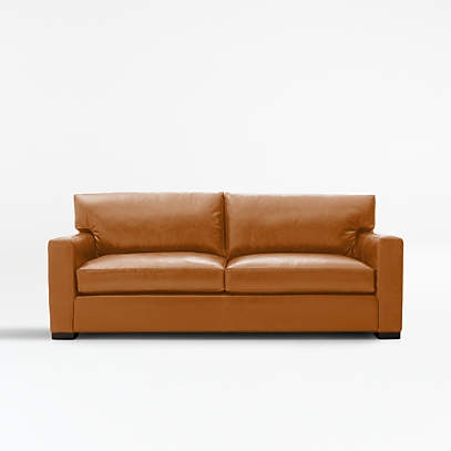 Axis Brown Leather Queen Sleeper Sofa