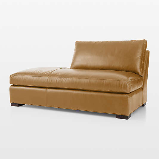Axis Leather Left-Arm Bumper Sectional Piece