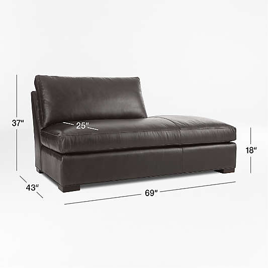 Axis Leather Right Bumper Sofa