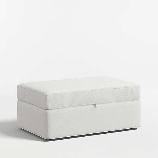 Axis 43" Storage Ottoman with Tray and Casters