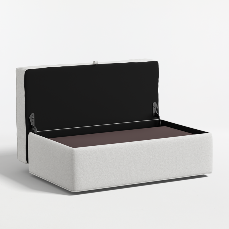Axis 43" Storage Ottoman with Tray and Casters - image 4 of 7