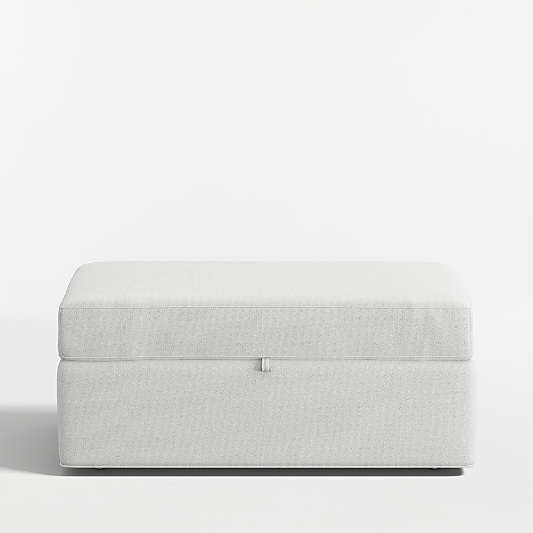 Axis 43" Storage Ottoman with Tray and Casters