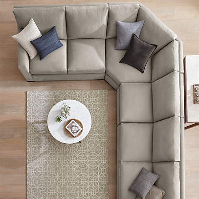 Angled corner sectional sale