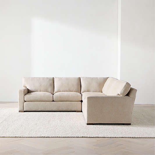 Axis 3-Piece L-Shaped Sectional Sofa