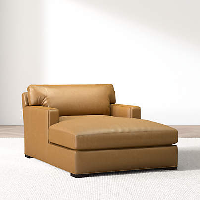 Axis 48" Leather Chaise Lounge