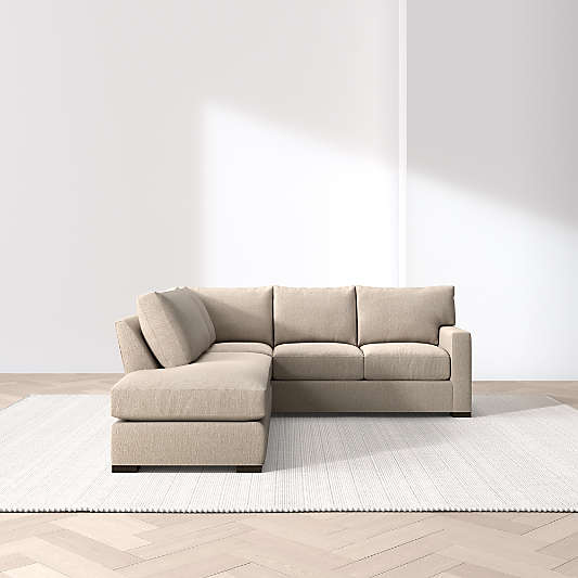Axis Classic 2-Piece L-Shaped Sectional Sofa with Bumper