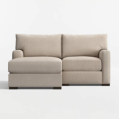 Axis Classic 2-Piece Small Space Sectional Sofa with Chaise Lounge