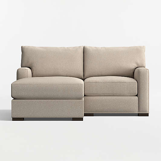 Axis Classic 2-Piece Small Space Sectional Sofa with Chaise Lounge