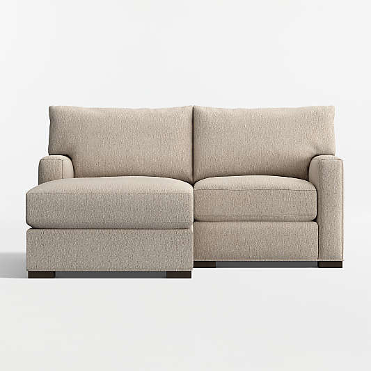 Axis Classic 2-Piece Small Space Sectional Sofa with Chaise Lounge