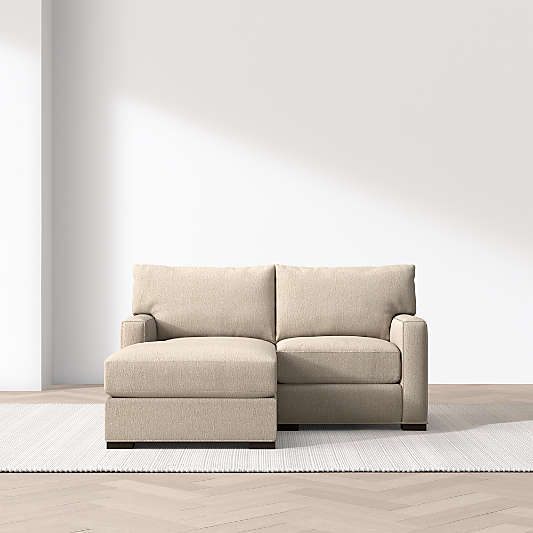 Axis Classic 2-Piece Small Space Sectional Sofa with Chaise Lounge